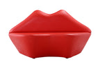 Kiss Vegan Leather Loveseat in Red