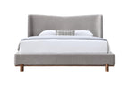 Melbourne Gray Chenille Eastern King Bed Frame.