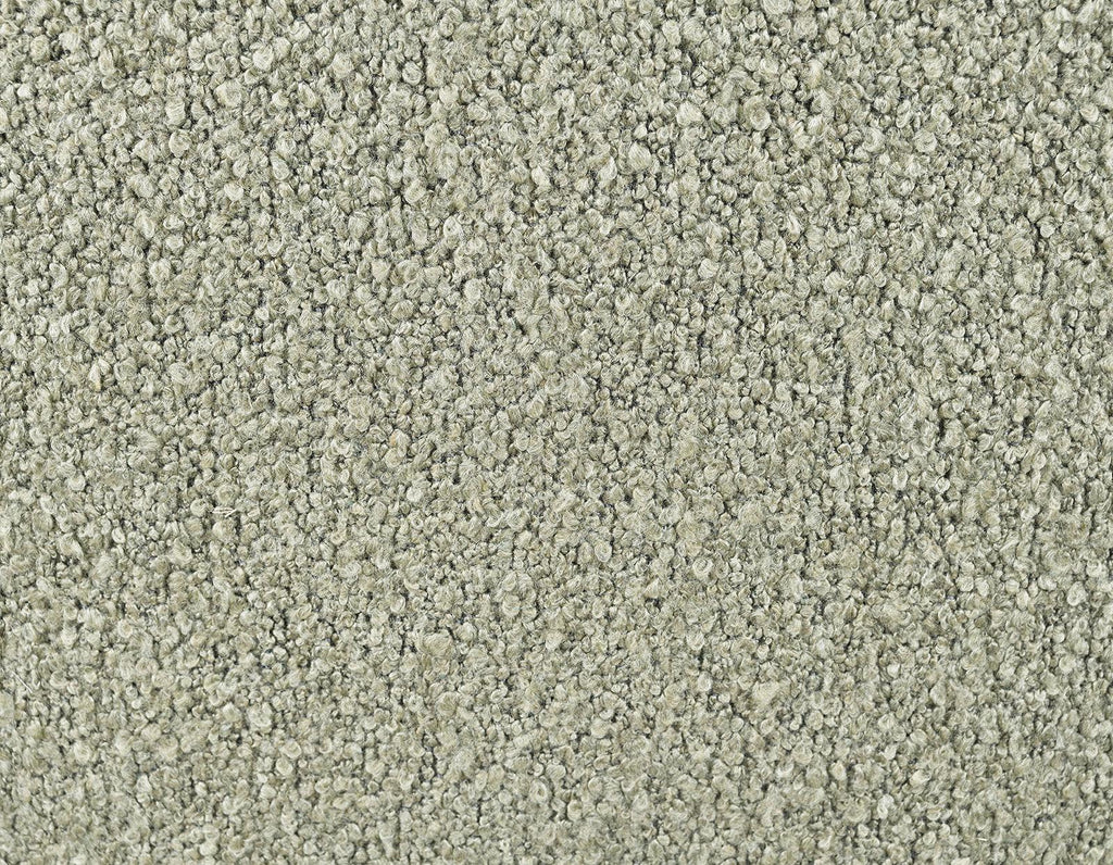 Green Boucle Fabric Accent Chair with Ball Feet.