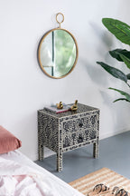 26" x 32" Circle Wall Mirror with Gold Metal Frame, Accent Mirror for Living Room, Entryway, Office - Groovy Boardz