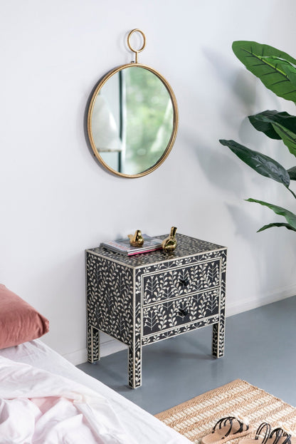 26" x 32" Circle Wall Mirror with Gold Metal Frame, Accent Mirror for Living Room, Entryway, Office - Groovy Boardz