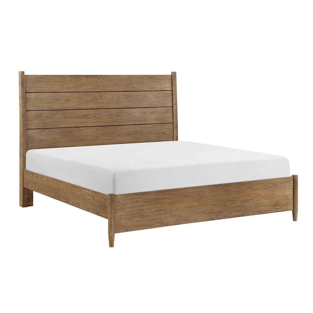 Queen Platform Bed with Removable Upholstery Cushion.