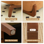 Accent Chair with Solid Wood Legs for Cozy Spaces.