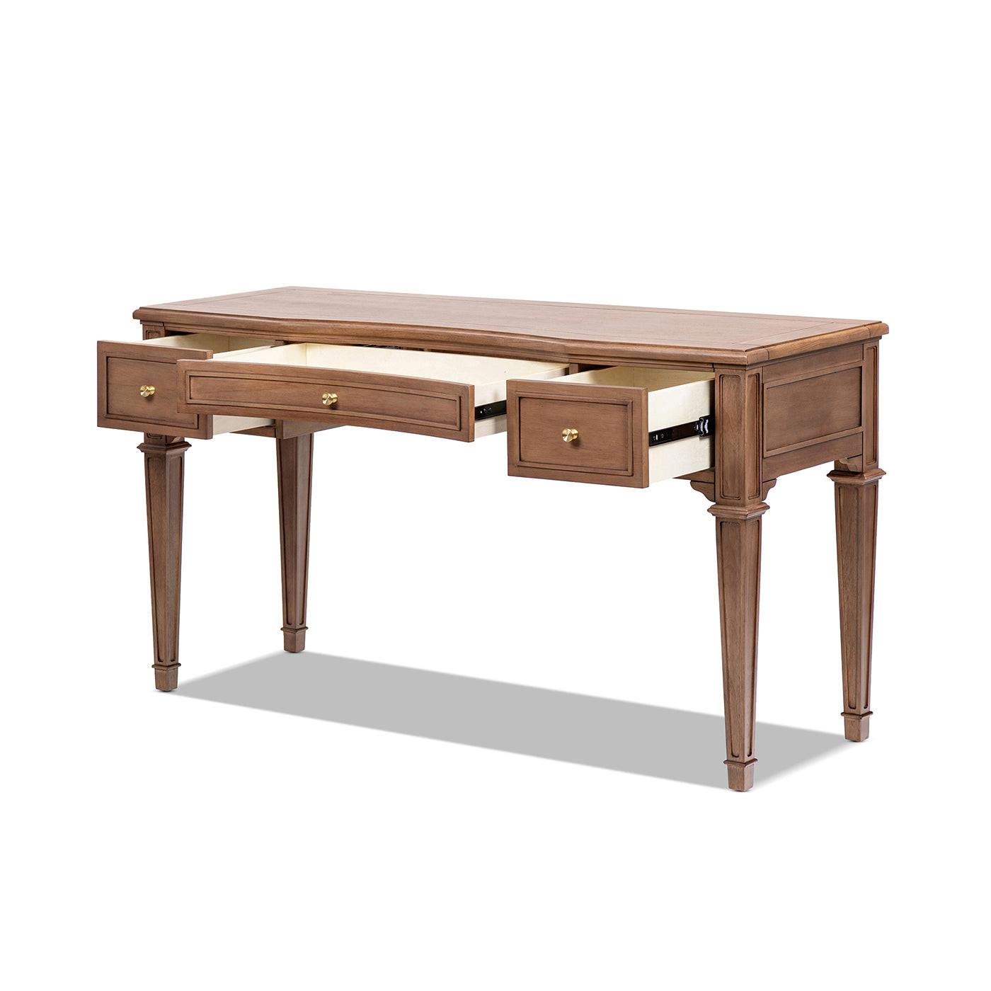 Dauphin 55' Executive Desk Rubber Wood with 3 Drawers.