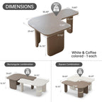 2 Pcs Modular Coffee Table Set - Versatile Design.