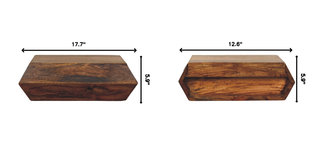 Wall-Mounted Bedside Solid Wood - Artisan Furniture Prisma.