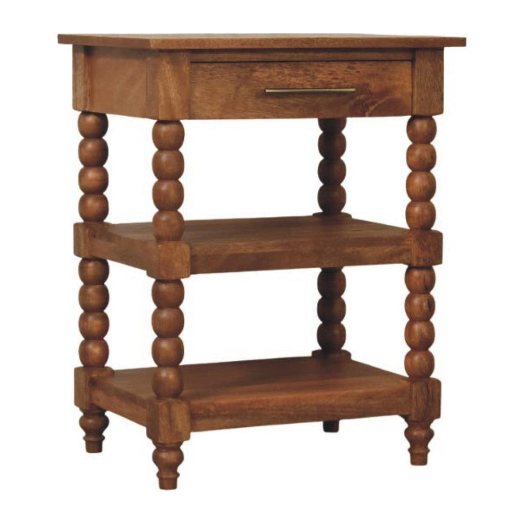 Barley Twist Side Table Crafted from Solid Mango Wood.