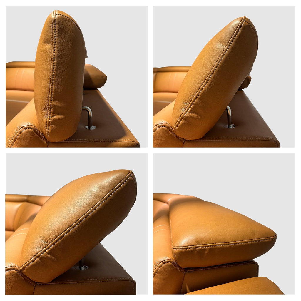 6-Piece Modular Leather Sofa for Living Room.