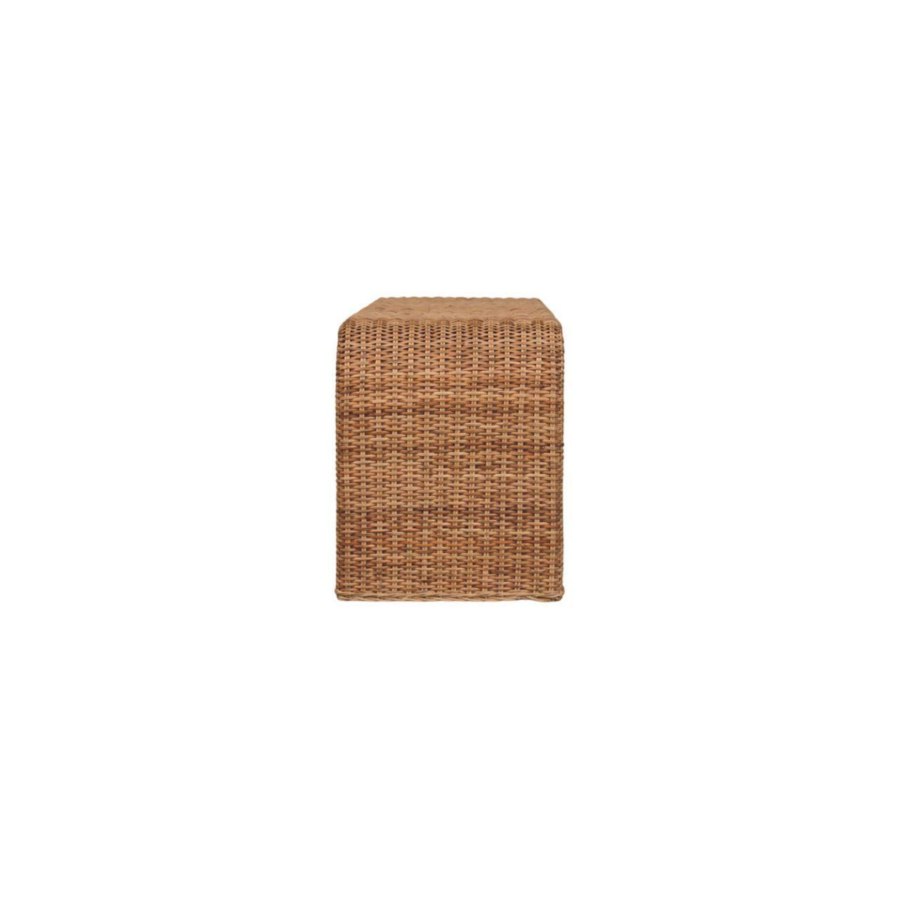 Rattan Weave Bench - Handmade Solid Wood Furniture.
