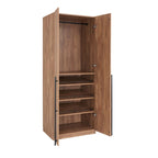 Lee 32' Wardrobe Closet in Golden Brown