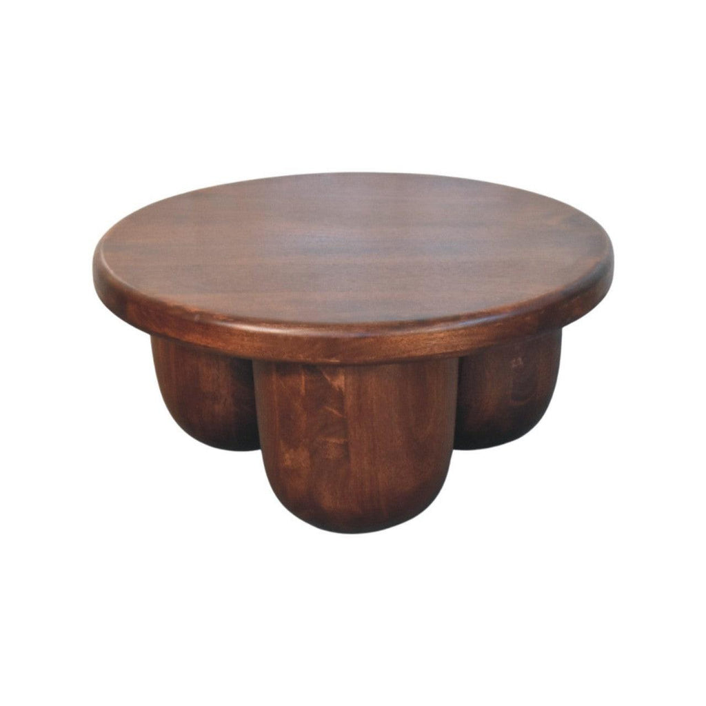 Solid Wood Clara Sculpted Coffee Table.