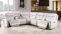 Power Reclining Sectional Sofa with Console & Wedge Chairs.