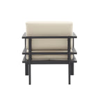 27.7'' Modern Outdoor Lounge Chair with Aluminum Frame, Weather-Resistant Cushions, Sleek Design, Perfect for Patio, Garden, or Balcony