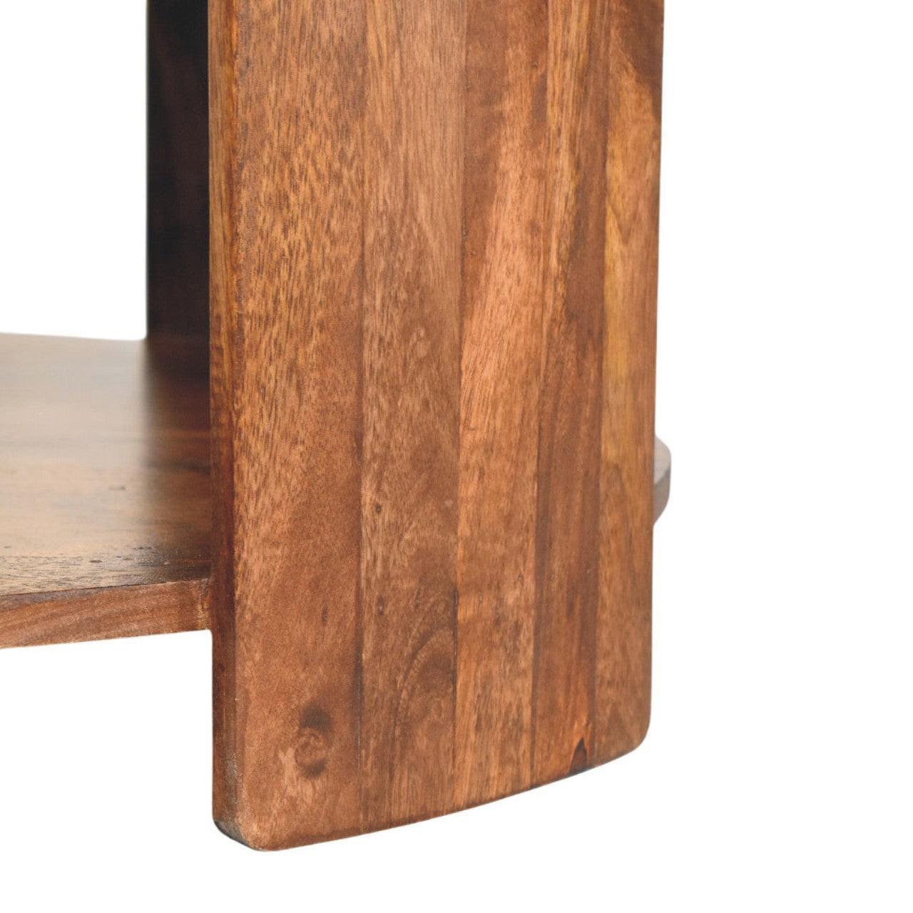 Savoy Leather Coffee Table - Solid Wood Design.