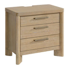 Tan 3-Drawer Nightstand