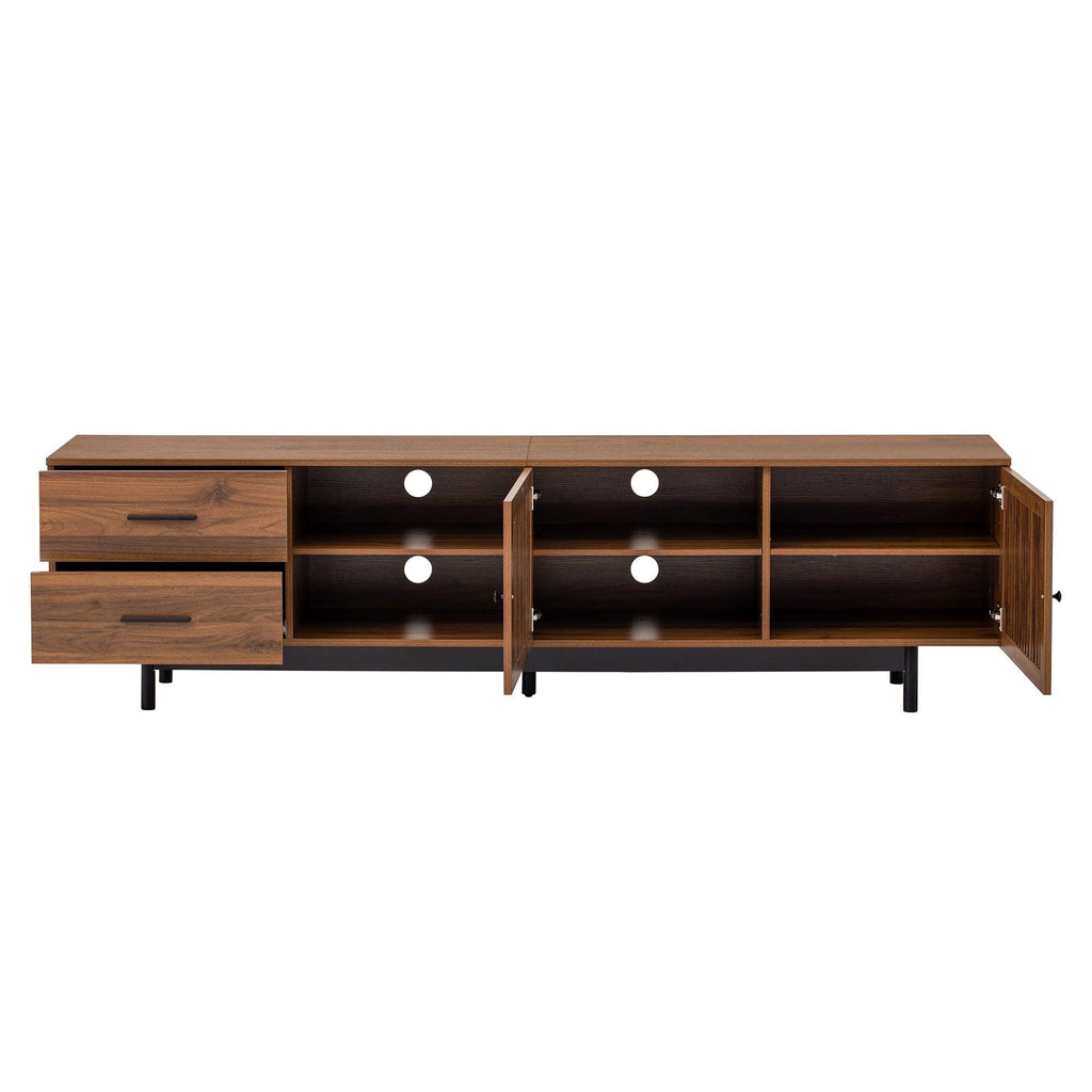 Modern TV Stand for 85 Inch TV with Cable Management.