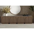 Mid-Century Modern Sideboard Cabinet for Living Room Storage.