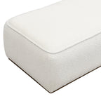 Beige Grainy Footstool for Modern or Nordic Home.