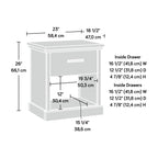 Night Stand, Brown finish.