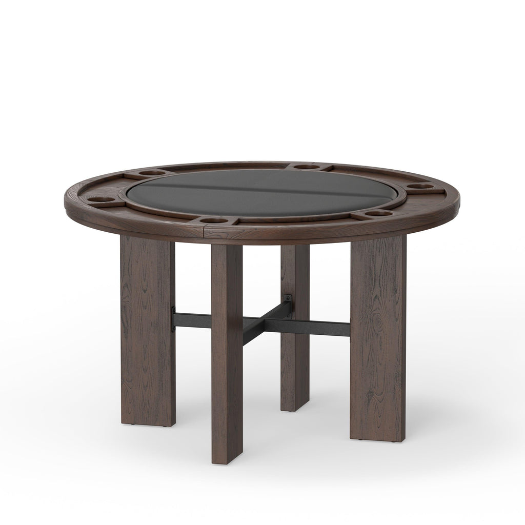 Gorman Dining Game Table with Walnut Finish.