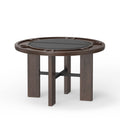 Gorman Dining Game Table with Walnut Finish.