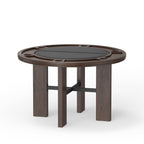 Gorman Dining Game Table with Walnut Finish.