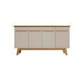 Yonkers 63' Sideboard in Off White and Natural