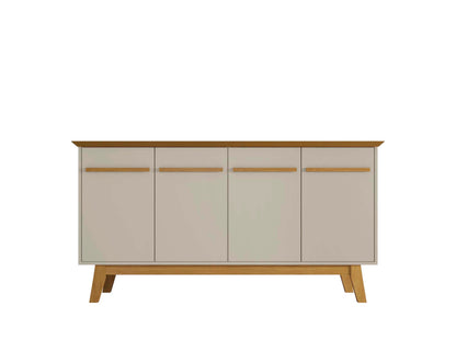 Yonkers 63' Sideboard in Off White and Natural