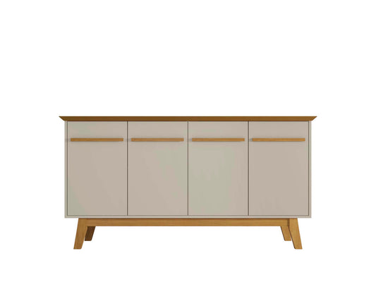 Yonkers 63' Sideboard in Off White and Natural