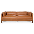 Bellrose Mid-Century Modern Leather Sofa.