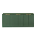 67 Inch Wavy Sideboard Storage Cabinet - Green