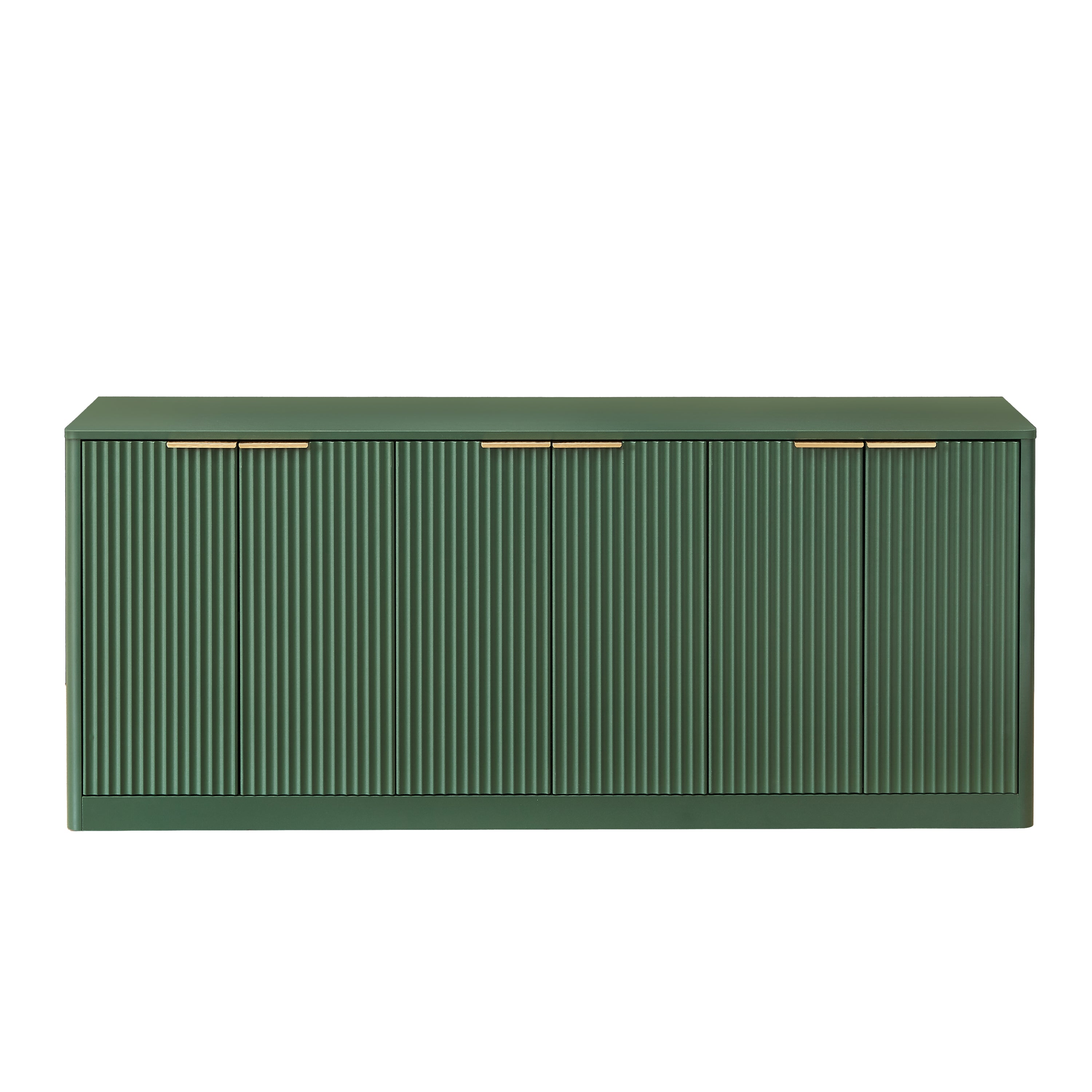 67 Inch Wavy Sideboard Storage Cabinet - Green