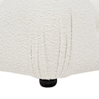 Marcel 36' Modular Modern Cocktail Ottoman in White Boucle.