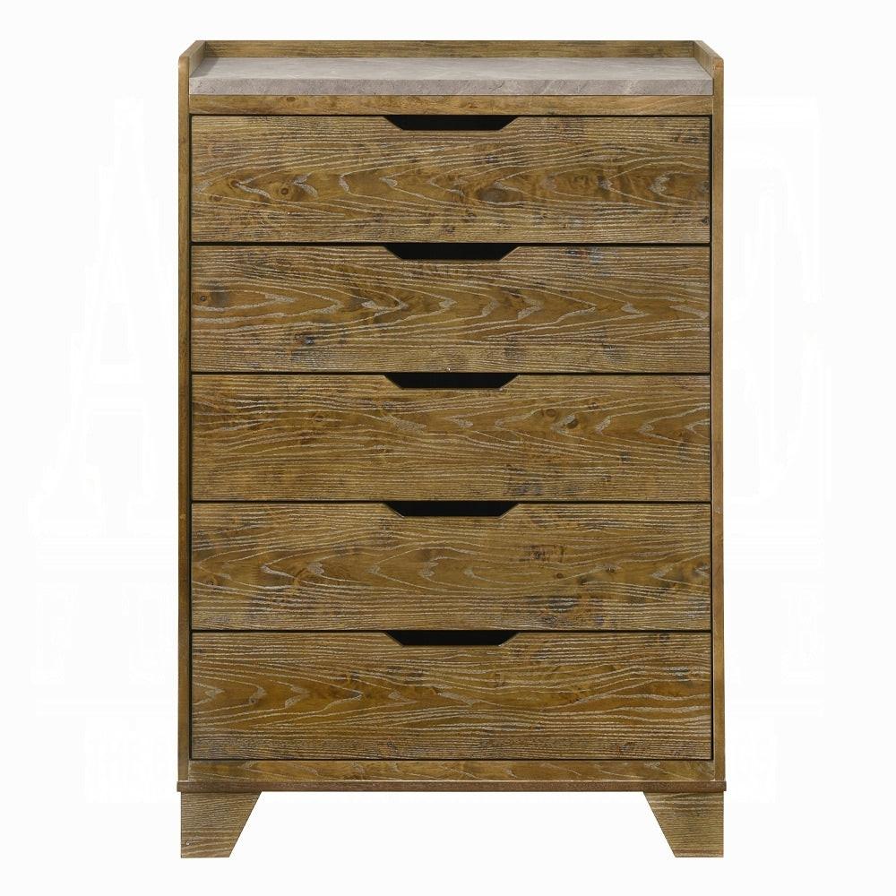 Transitional Style Brown Bedroom Storage Chest.