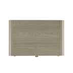 Gray Contemporary Nightstand with 2 Drawers.