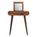 Soild wood Mini Round Chestnut Fold Vanity