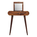 Soild wood Mini Round Chestnut Fold Vanity