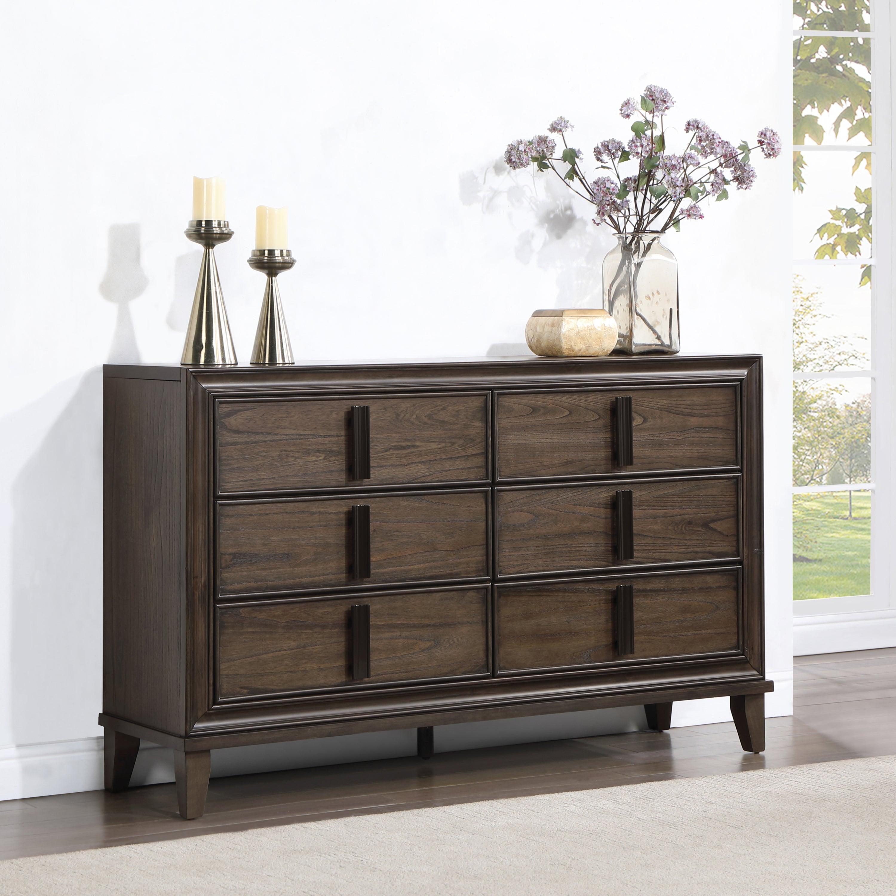 Aetheria Contemporary Wood 6-Drawer Dresser.