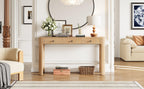 TREXM Rustic Console Table with Drawers for Entryway & Living Room.