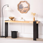 Rustic Industrial Console Table for Entryway & Living Rooms.