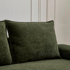 Algora 84.5 in. Modern Velvet Sofa - Moss Green.