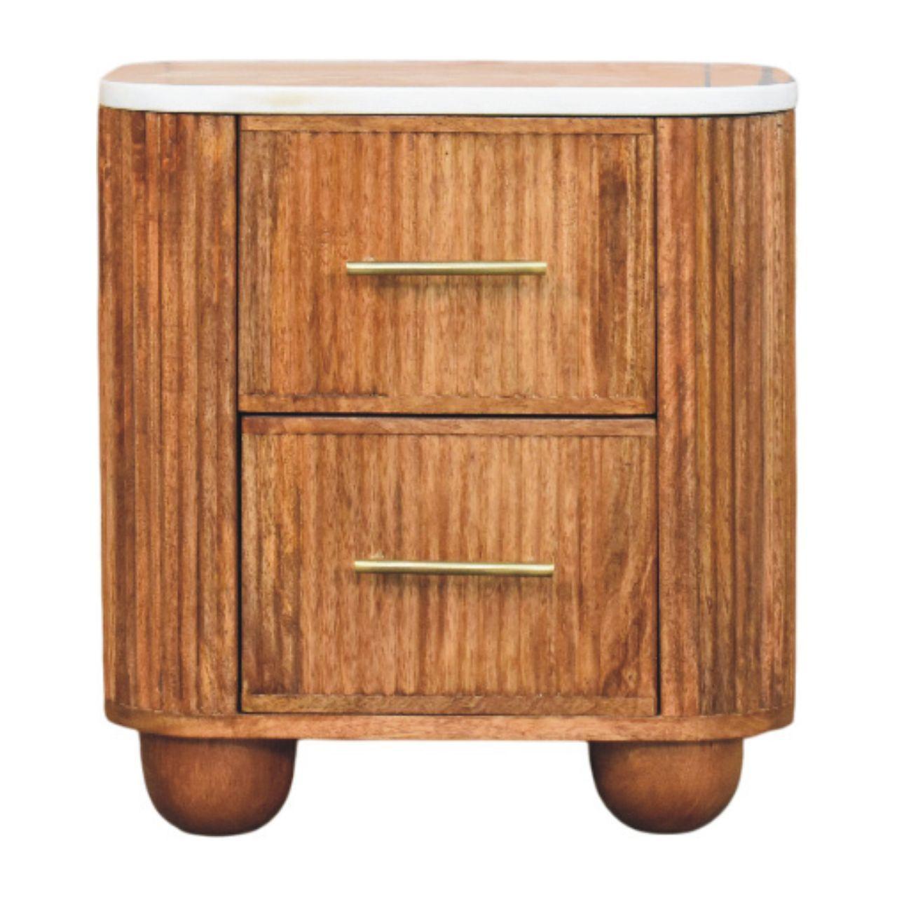 Solid Wood Bedside Table - Artisan Furniture Aurora.