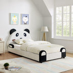 Twin Size Panda Kids Bed with Soft Padded Edges.