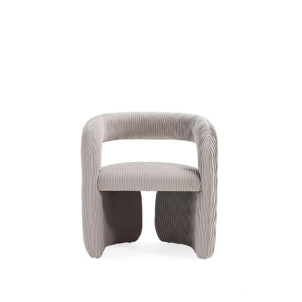 Corvette Velvet Lounge Chair in Dove