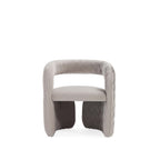 Corvette Velvet Lounge Chair in Dove