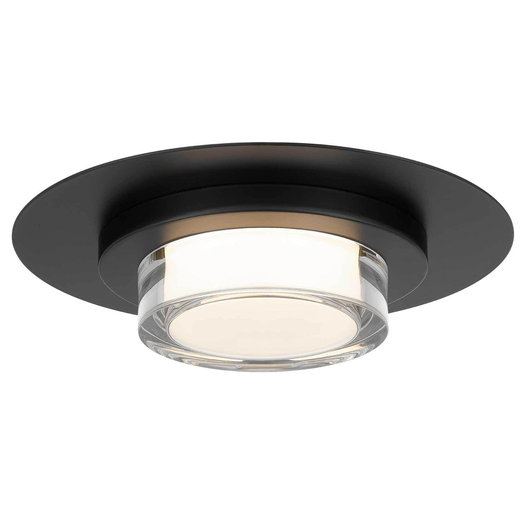 12 inch Square Black Integrated LED Flush Mount.