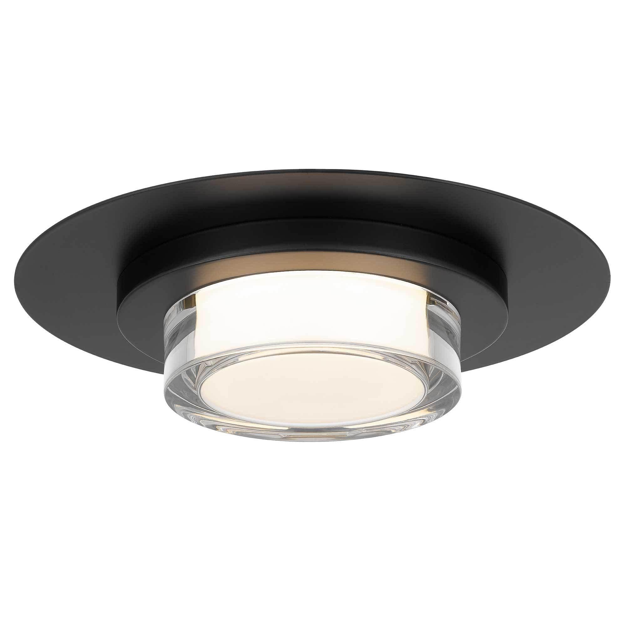 12 inch Square Black Integrated LED Flush Mount.