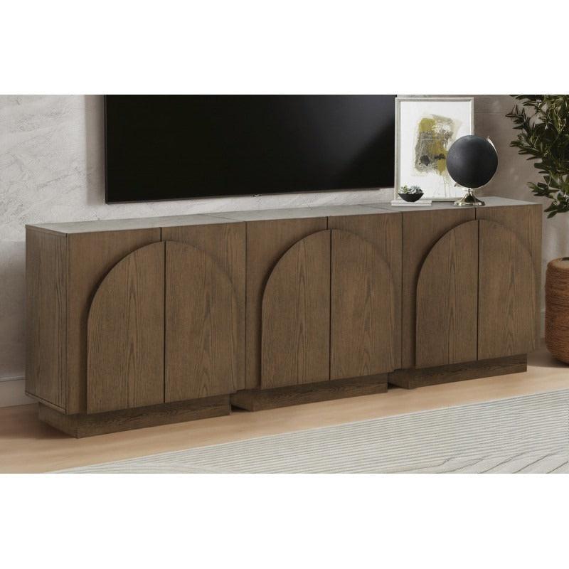 Mid-Century Modern Sideboard Cabinet for Living Room Storage.