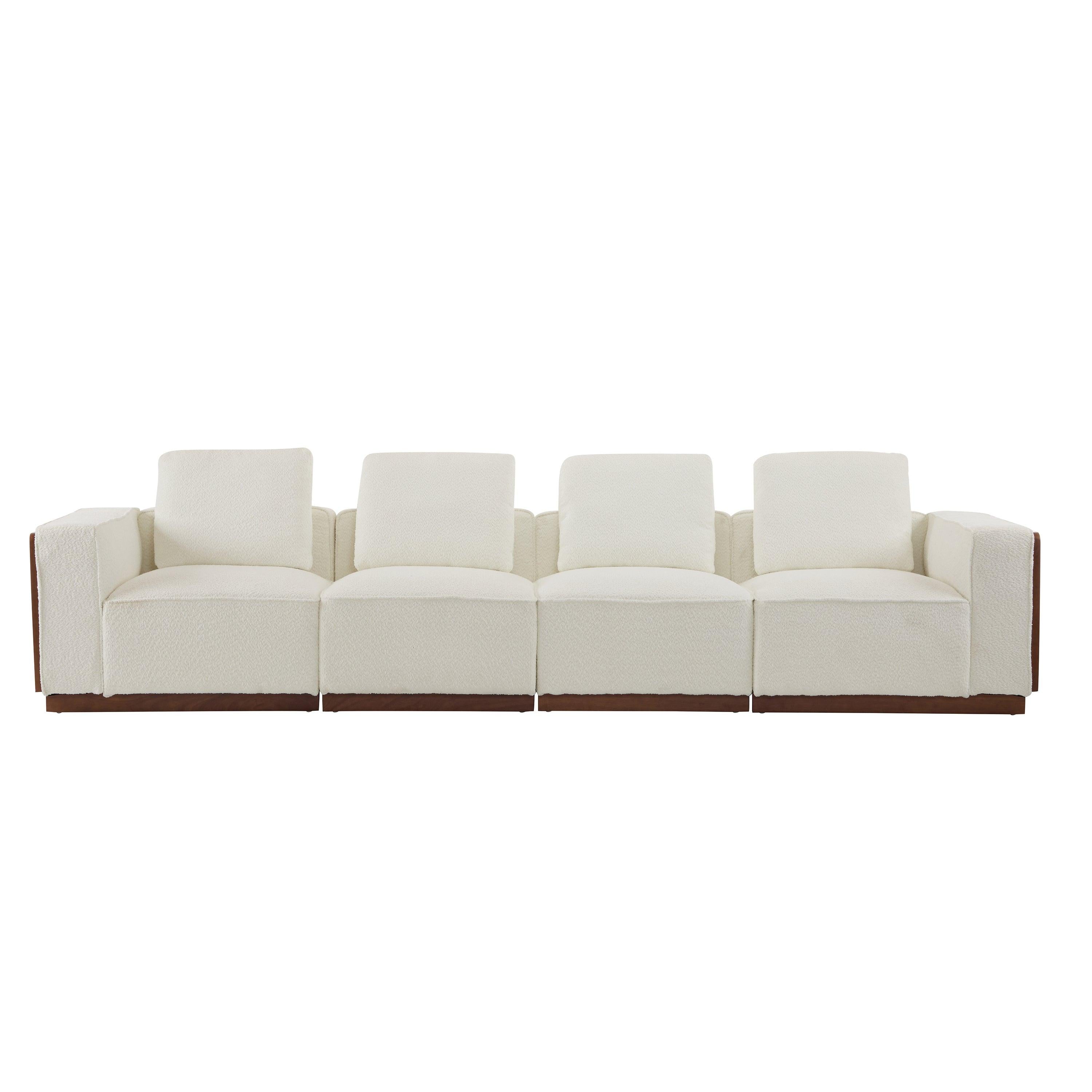 CHITA Modular Sectional Sofa 4-Seater with Wider Seats.