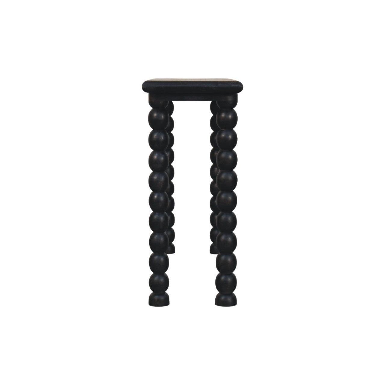 Artisan Furniture Solid Wood Console Table - Black Mango.